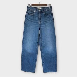 Madewell Superwide-Leg Jeans In Fannin Wash, size 25